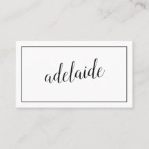 Einfache Schriftzeichen-Schrift mit weißem Haar