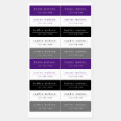 Einfache Schulfarben Kinder Waterproof Name Etiketten (Blatt)