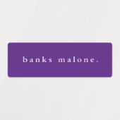 Einfache Schulfarben Kinder Waterproof Name Etiketten (Design 1)