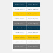 Einfache Schulfarben Kinder Waterproof Name Etiketten (Blatt)