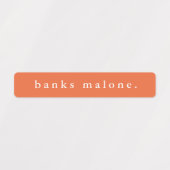 Einfache Schulfarben Wassersicherer Name Etiketten (Design 1)