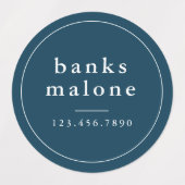 Einfache Schulfarben Wassersicherer Name Etiketten (Design 2)