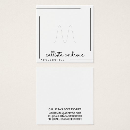 Einfache Schwarz-Bänder-Script-Ring-Anzeige (Vorne & Hinten)