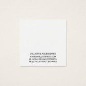 Einfache Schwarz-Bänder-Script-Ring-Anzeige (Rückseite)