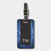 Einfache Schwarz-Blau-Leiterplatte Gepäckanhänger (Vorderseite vertikal)