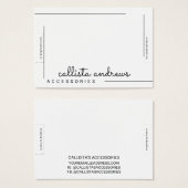 Einfache Schwarz-Border-Script-Anzeige (Vorne & Hinten)