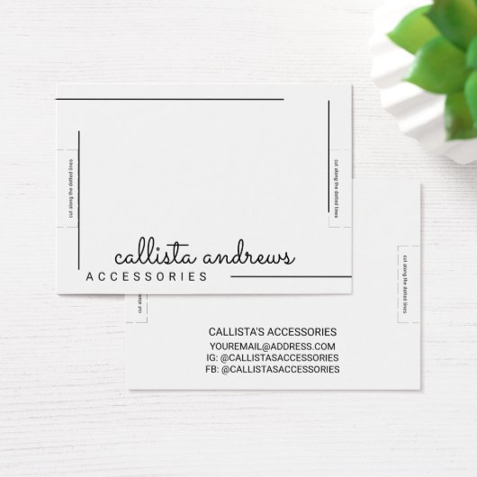 Einfache Schwarz-Border-Script-Anzeige (Schreibtisch)