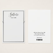 Einfache Schwarz-Border-Script-Tastatur (Vorne & Hinten)