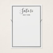 Einfache Schwarz-Border-Script-Tastatur (Vorderseite)