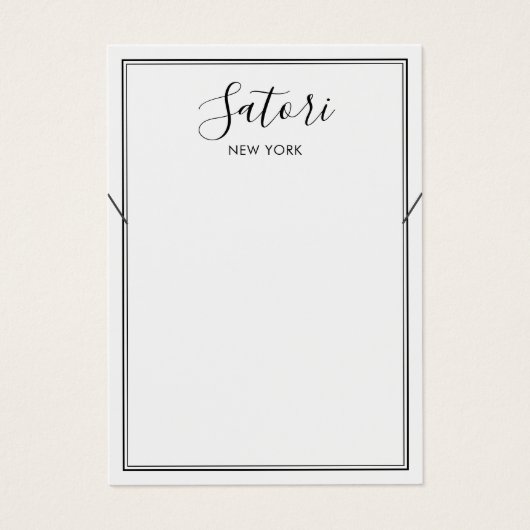 Einfache Schwarz-Border-Script-Tastatur (Vorderseite)