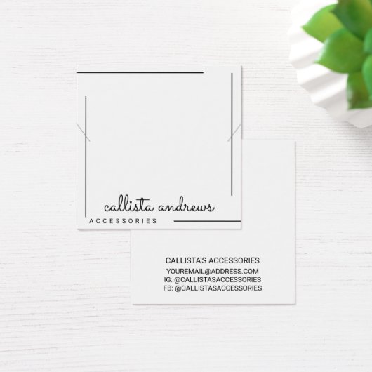 Einfache Schwarz-Border-Script-Tastatur (Schreibtisch)