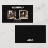 Einfache Schwarz-Braun-Pferde-Foto Pferde Gecoacht Visitenkarte (Vorne/Hinten)