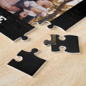 Einfache Schwarz-FotoCollage 20 Personalisiert Puzzle (Seite)
