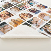 Einfache Schwarz-FotoCollage 25 Personalisiert Sherpadecke (3/4)