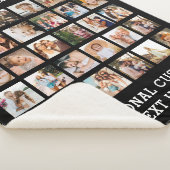 Einfache Schwarz-FotoCollage 30 Personalisiert Sherpadecke (3/4)