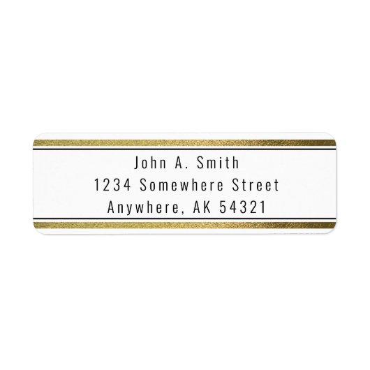 Einfache Schwarz-Gold-Folie (Vorne)