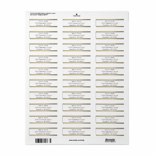 Einfache Schwarz-Gold-Folie (Vorne)