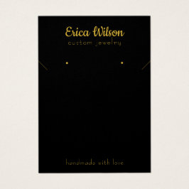 Einfache Schwarz-Gold-Netzwerkkarte