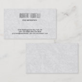 Einfache Schwarz-Grau-Muster-Hintergrundkarte Visitenkarte (Vorne/Hinten)