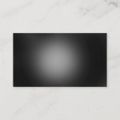 Einfache Schwarz-Grau-Schlicht-Moderne Visitenkart Visitenkarte (Rückseite)