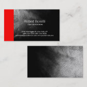 Einfache Schwarz-Grau Schlicht Moderne Visitenkart Visitenkarte (Vorne/Hinten)