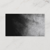 Einfache Schwarz-Grau Schlicht Moderne Visitenkart Visitenkarte (Rückseite)
