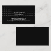 Einfache Schwarz-Grau-Weiß-Schlichte Visitenkarte (Vorne/Hinten)