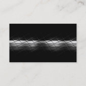 Einfache Schwarz-Grau-Weiß-Schlichte Visitenkarte (Rückseite)