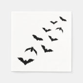 Einfache Schwarz-Halloween-Silhouette Serviette (Vorderseite)
