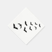 Einfache Schwarz-Halloween-Silhouette Serviette (Ecke)