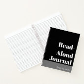 Einfache Schwarz mit dem Lesefeld-Journal Notizblock (Innenseite)
