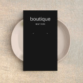 Einfache Schwarz-Modern-Display-Karte mit langer R