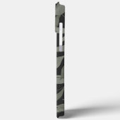 Einfache Schwarz-Moderne Blätter Case-Mate iPhone Hülle (Rückseite / Links)