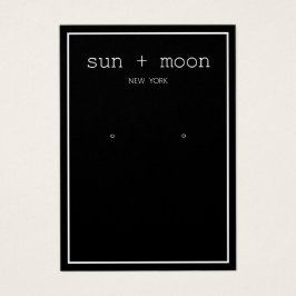 Einfache Schwarz-Moderne Schmuckschmuck-Anzeige