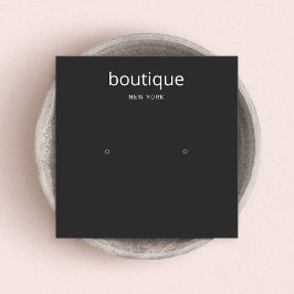 Einfache Schwarz-Moderne Stuhlvorratskarte