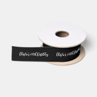 Einfache Schwarz Personalisierter Name Happy Birth