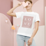 Einfache Schwarz/Rosa LIEBE |Lass unseren Wert Jed T-Shirt<br><div class="desc">Einfache Schwarz/Rosa LIEBE |Lass unseren Wert Jeder</div>