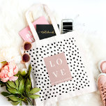 Einfache Schwarz/Rosa LIEBE |Lass unseren Wert Jed Tragetasche<br><div class="desc">Einfache Schwarz/Rosa LIEBE |Lass unseren Wert Jeder</div>