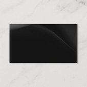 Einfache Schwarz-Schlicht-Moderne Visitenkarte (Rückseite)