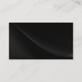 Einfache Schwarz-Schlicht-Moderne Visitenkarte (Rückseite)