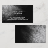 Einfache Schwarz-Schlicht-Moderne Visitenkarte (Vorne/Hinten)