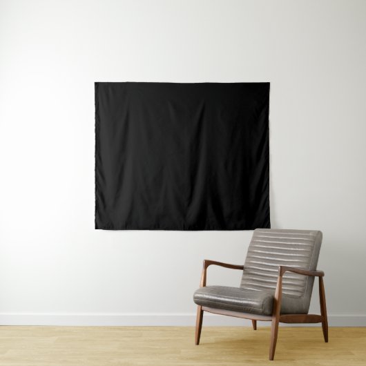 Einfache Schwarz-Solid-Farbe Wandteppich (Beispiel (Horizontal))