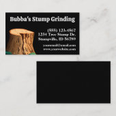 Einfache Schwarz-Stumpf-Schleife Visitenkarte (Vorne/Hinten)