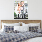 Einfache Schwarz-Typ-Overlay für die WEDD-LIEBE Leinwanddruck (Insitu (Schlafzimmer))