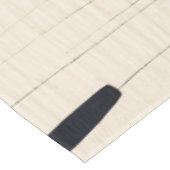 Einfache Schwarz und Beige Japandi Tischdecke (Schrägansicht)