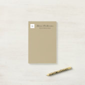 Einfache Schwarz- und Tan-Post-It-Notes Post-it Klebezettel (Auf Schreibtisch)