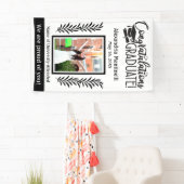 Einfache Schwarz/Weiß-Abschluss 1 Foto Vertikal Banner (Insitu)