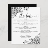 Einfache Schwarz-Weiß-Bar (Vorne/Hinten)