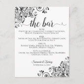 Einfache Schwarz-Weiß-Bar (Vorderseite)