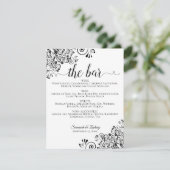 Einfache Schwarz-Weiß-Bar (Stehend Vorderseite)